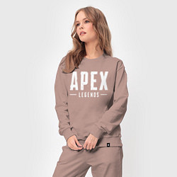 Костюм хлопковый женский Apex Legends, цвет: пыльно-розовый — фото 2