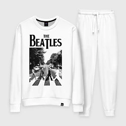 Костюм хлопковый женский The Beatles: Mono Abbey Road, цвет: белый