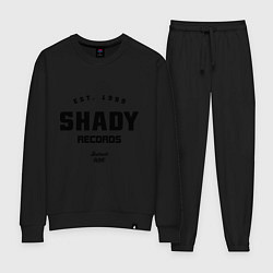 Костюм хлопковый женский Shady records, цвет: черный