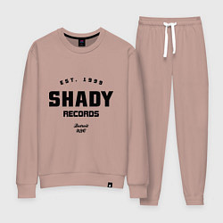 Костюм хлопковый женский Shady records, цвет: пыльно-розовый