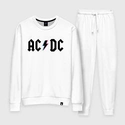 Костюм хлопковый женский AC/DC, цвет: белый