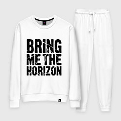 Костюм хлопковый женский Bring me the horizon, цвет: белый