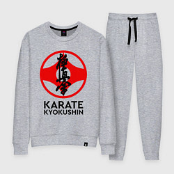 Костюм хлопковый женский Karate Kyokushin, цвет: меланж