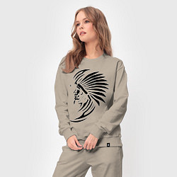 Костюм хлопковый женский Индеец, цвет: миндальный — фото 2