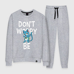 Костюм хлопковый женский Dont Worry be Fairy Tail, цвет: меланж