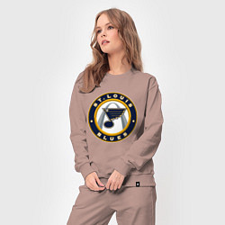 Костюм хлопковый женский St Louis Blues, цвет: пыльно-розовый — фото 2