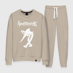 Костюм хлопковый женский Ghostemane, цвет: миндальный