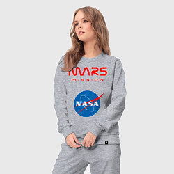 Костюм хлопковый женский Nasa Mars mission, цвет: меланж — фото 2