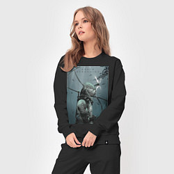 Костюм хлопковый женский Death Stranding, цвет: черный — фото 2