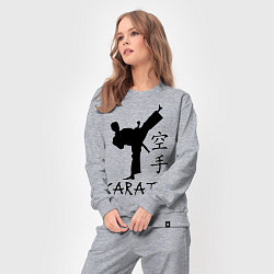 Костюм хлопковый женский Karate craftsmanship, цвет: меланж — фото 2