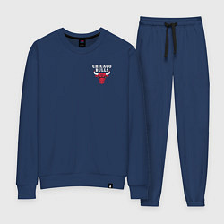 Костюм хлопковый женский CHICAGO BULLS, цвет: тёмно-синий