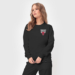 Костюм хлопковый женский CHICAGO BULLS НА СПИНЕ, цвет: черный — фото 2