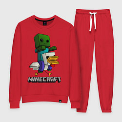 Костюм хлопковый женский MINECRAFT, цвет: красный