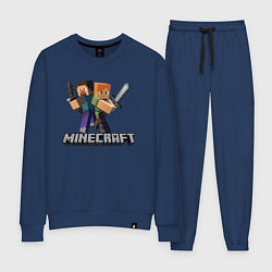 Костюм хлопковый женский MINECRAFT, цвет: тёмно-синий