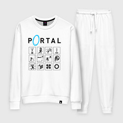 Костюм хлопковый женский PORTAL, цвет: белый