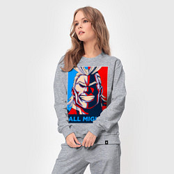 Костюм хлопковый женский MY HERO ACADEMIA All might, цвет: меланж — фото 2