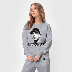 Костюм хлопковый женский Eminem, цвет: меланж — фото 2