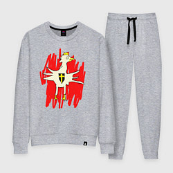 Костюм хлопковый женский ЗА РЕДАНИЮ, цвет: меланж