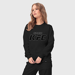 Костюм хлопковый женский Боец KFC, цвет: черный — фото 2