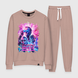 Костюм хлопковый женский Muse, цвет: пыльно-розовый