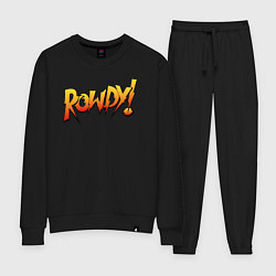 Костюм хлопковый женский Rowdy, цвет: черный