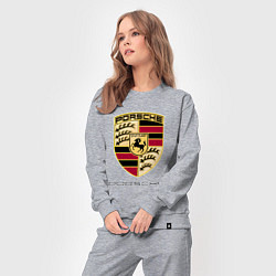 Костюм хлопковый женский PORSCHE, цвет: меланж — фото 2