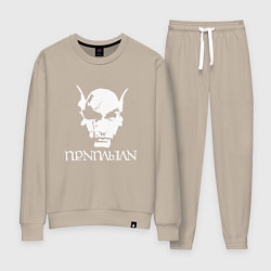 Костюм хлопковый женский TES - Приплыли, цвет: миндальный