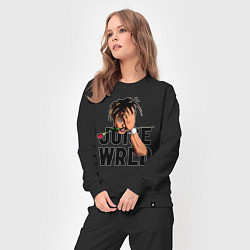 Костюм хлопковый женский Juice WRLD, цвет: черный — фото 2