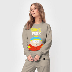 Костюм хлопковый женский SOUTH PARK, цвет: миндальный — фото 2