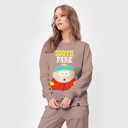 Костюм хлопковый женский SOUTH PARK, цвет: пыльно-розовый — фото 2