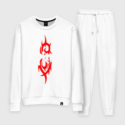 Костюм хлопковый женский SLIPKNOT, цвет: белый