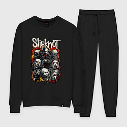 Костюм хлопковый женский Slipknot, цвет: черный