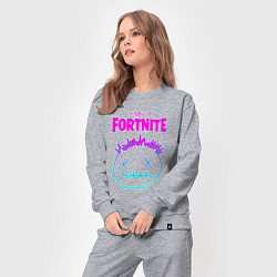 Костюм хлопковый женский TRAVIS SCOTT X FORTNITE, цвет: меланж — фото 2