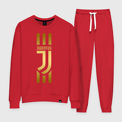 Костюм хлопковый женский JUVENTUS, цвет: красный