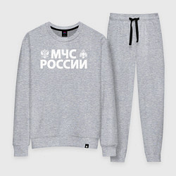 Костюм хлопковый женский МЧС России, цвет: меланж