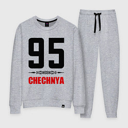 Костюм хлопковый женский 95 Chechnya, цвет: меланж