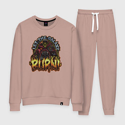 Костюм хлопковый женский Lets the galaxy burn, цвет: пыльно-розовый