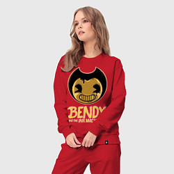 Костюм хлопковый женский Bendy And The Ink Machine, цвет: красный — фото 2