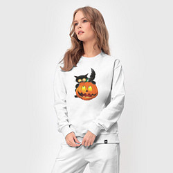 Костюм хлопковый женский Хеллоуин, цвет: белый — фото 2