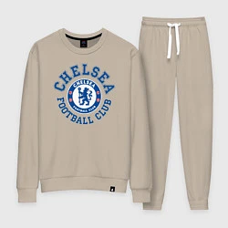 Костюм хлопковый женский Chelsea FC, цвет: миндальный