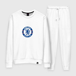 Костюм хлопковый женский Chelsea FC, цвет: белый