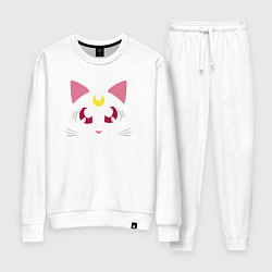 Костюм хлопковый женский Luna Cat Sailor Moon, цвет: белый