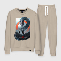 Костюм хлопковый женский Кратос и Атрей, цвет: миндальный