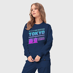 Костюм хлопковый женский Tokyo, цвет: тёмно-синий — фото 2