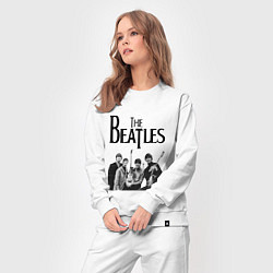 Костюм хлопковый женский The Beatles, цвет: белый — фото 2