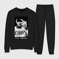 Костюм хлопковый женский LIL SKIES Monochrome, цвет: черный