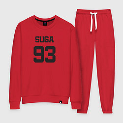 Костюм хлопковый женский BTS - Suga 93, цвет: красный