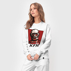 Костюм хлопковый женский KFH - Kentucky Fried Human, цвет: белый — фото 2
