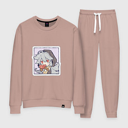Костюм хлопковый женский Рэйзор, цвет: пыльно-розовый