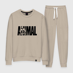 Костюм хлопковый женский ANIMAL ЭНИМАЛ, цвет: миндальный